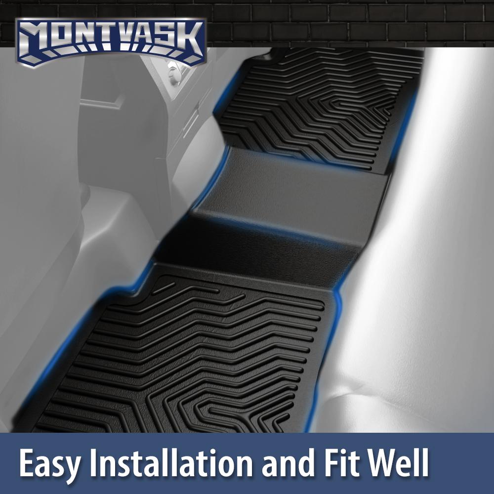 CROSSDESIGN TPE 3D All Weather 3PCS Floor Mats Waterproof Durable floormats Non-slip Mats Fit For 23-25 Mazda CX-50 Cargo TPE Liner W/ Seat Back Protection