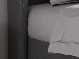 HOOMIC Classic Platform Bed Frame【Frame Only No Mattress】with Button Tufted Wingback Headboard,Upholstered Platform bed with Strong Wooden Slats Support,No Box Spring Needed,Full/Queen/King Size