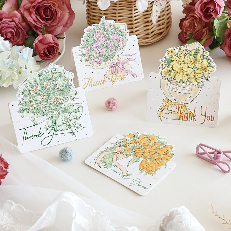 10 Pack Floral Greeting Cards - Mother's Day, Women's Day, Valentine's, Teacher's Day, Thanksgiving & Party All-Purpose Cards