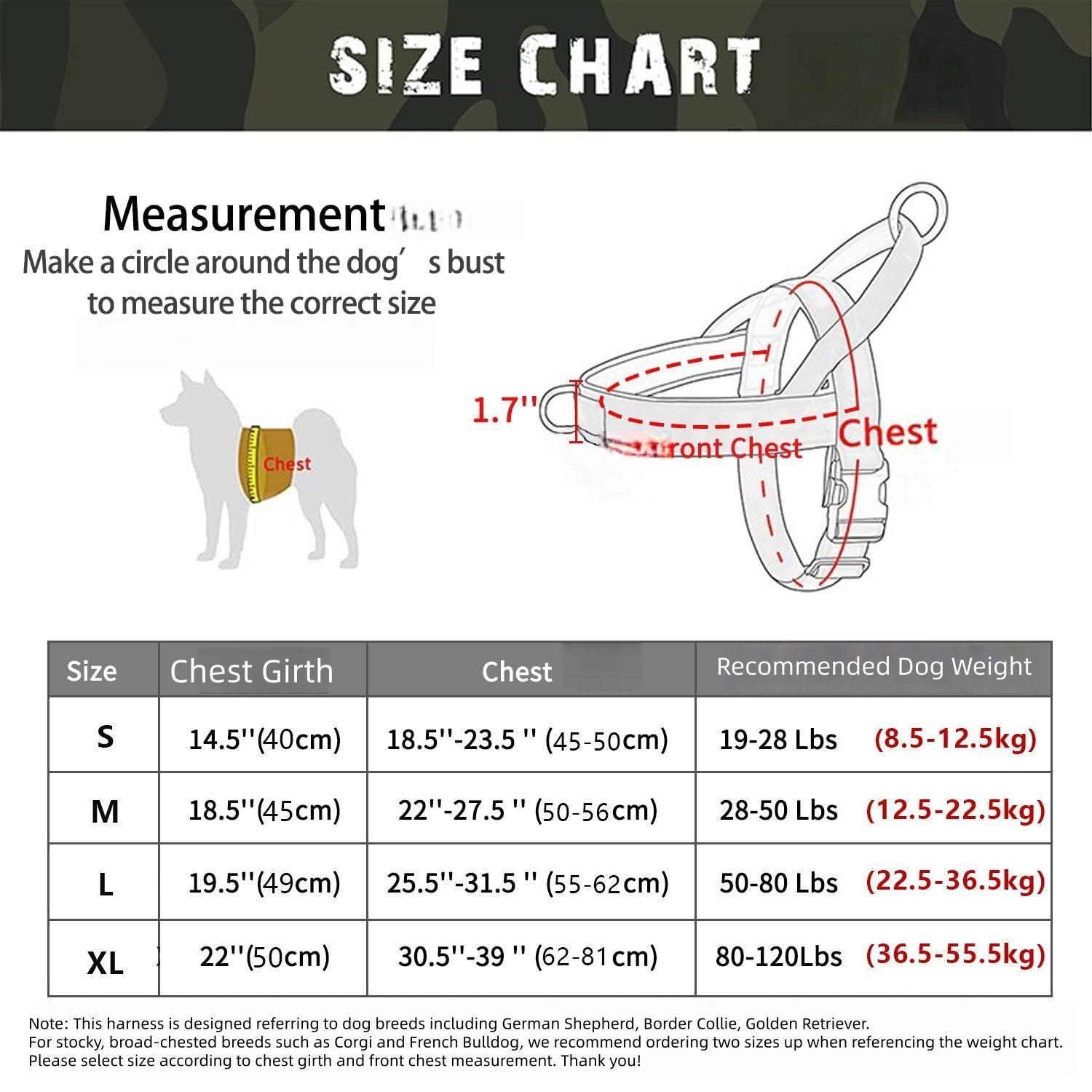 No Pull Dog Harness for All Dogs, Easy Fit Adjustable Chafe Resistant Pet Harness, Safe Secure Comfortable Lightweight Dog Vest Harness for Walking Training Outdoor Dog Supplies