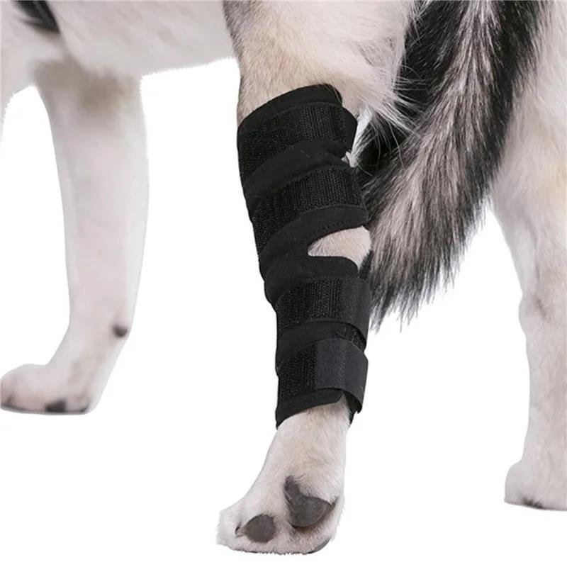 1Pair Pet Knee Support Braces – Hock Joint Wraps For Dog Leg Injury Recovery & Mobility Protection 