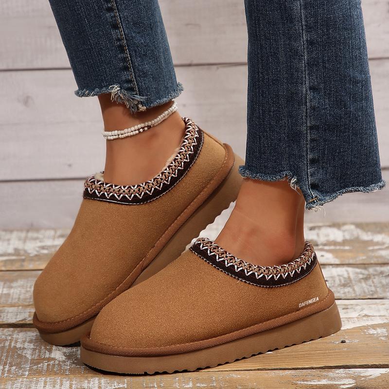 Womens Snow Boots Warm & Durable Thick Flat Soles Snow Boots Non-Slip Soles for Outdoor Winter Slippers Womens Snow Boots Warm & Durable Thick Flat Soles Snow Boots Non-Slip Soles for Outdoor Winter Slippers