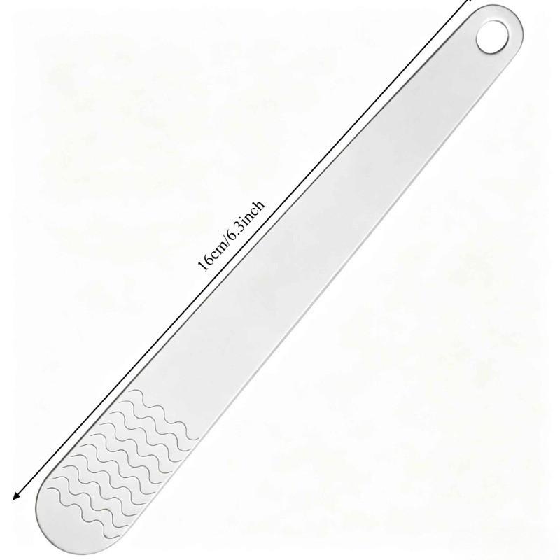 1/2Pcs 304 Stainless Steel Dumpling Filling Spoon Anti-Slip Wave Pattern Stuffing Scoop Household Bun Wonton Filler Mixing Tool