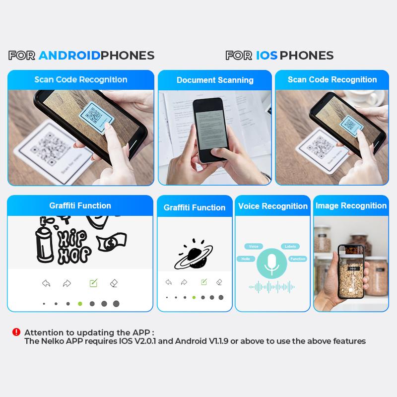 PM220 Label Printer, Bluethooth Label Printer, Portable Thermal Printer for Small Business, Logo, Clothing, Mailing, Sticker Printer for Phones & PC