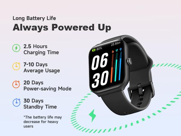 TOOBUR Smart Watch with BT Answer/Make Calls, Smart Voice Assistant, Sleep Tracking, IP68 Waterproof, Step Calorie Activity Tracker, 100 Sports Fitness Tracker, 1.95" Smartwatch for Men Women, Compatible iOS&Android Phones