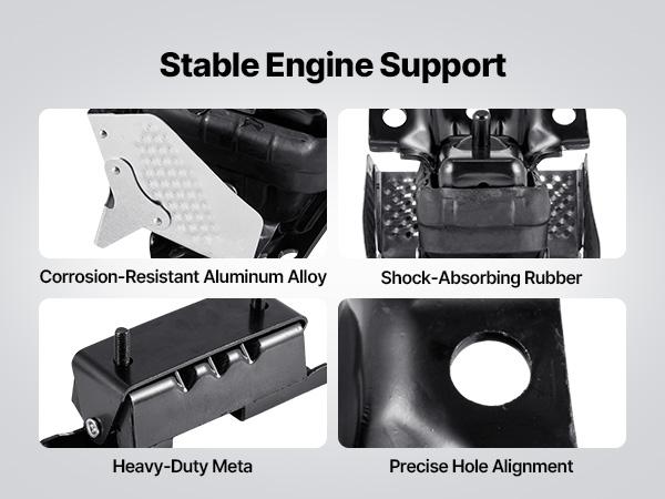 VEVOR Engine and Transmission Motor Mount Kit Replacement, Set of 3, Compatible with 2007-2013 Chevrolet Silverado 1500 5.3L V8, Replace OE# A5365, A5365, A2638, Secure Support VEVOR Engine and Transmission Motor Mount Kit Replacement, Set of 3, Compatible with 2007-2013 Chevrolet Silverado 1500 5.3L V8, Replace OE# A5365, A5365, A2638, Secure Support