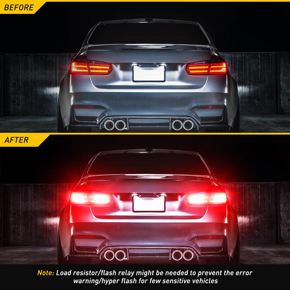 AUXITO Upgraded 7440 7443 LED Bulbs for Reverse Lights T20 7441 7444 LED Replacement Light Kit for Backup Tail Brake Signal Parking DRL Lights, 6000K Xenon White