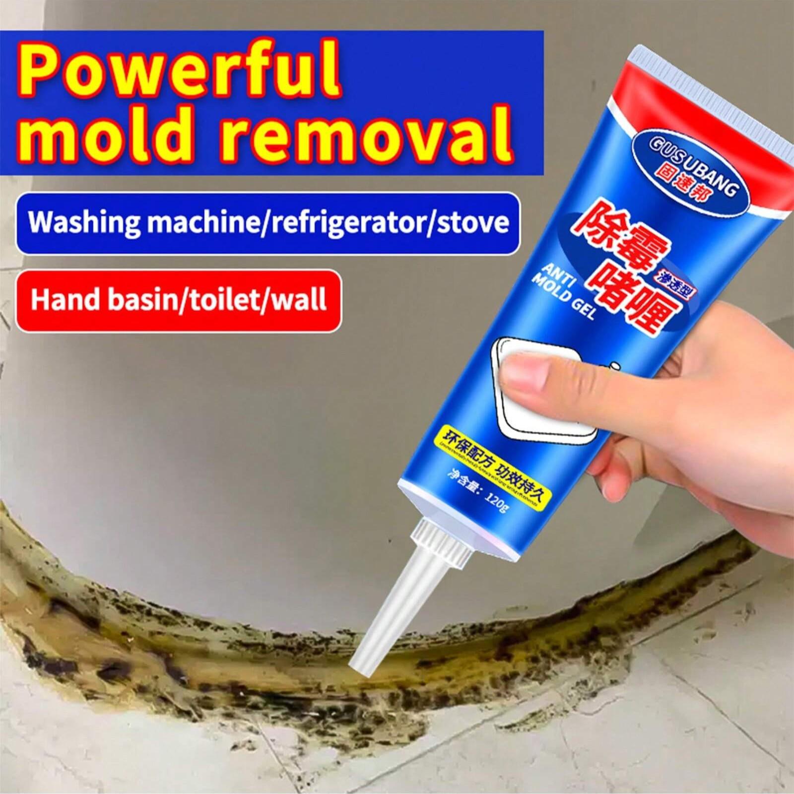 Mold Remover Gel Cleaner, Kitchen Refrigerator Washing Machine Toilet Sink Mold Killer, Effective Mildew Stain Removal Agent