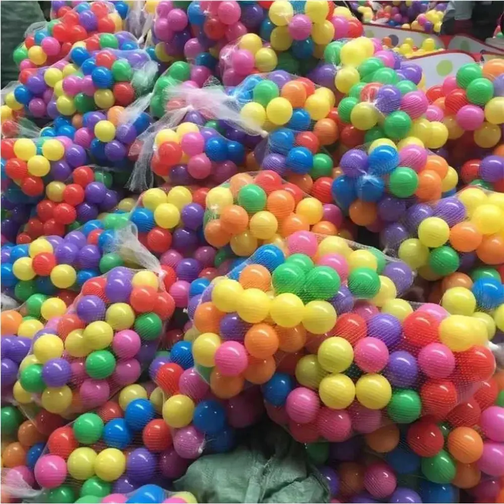 100‑Piece Colorful Soft Ocean Pit Balls, Eco‑Friendly Air‑Filled Play Balls, Safe Toy for Swimming Pool Play Tent Indoor Outdoor Kids Pretend Play Holiday Gift
