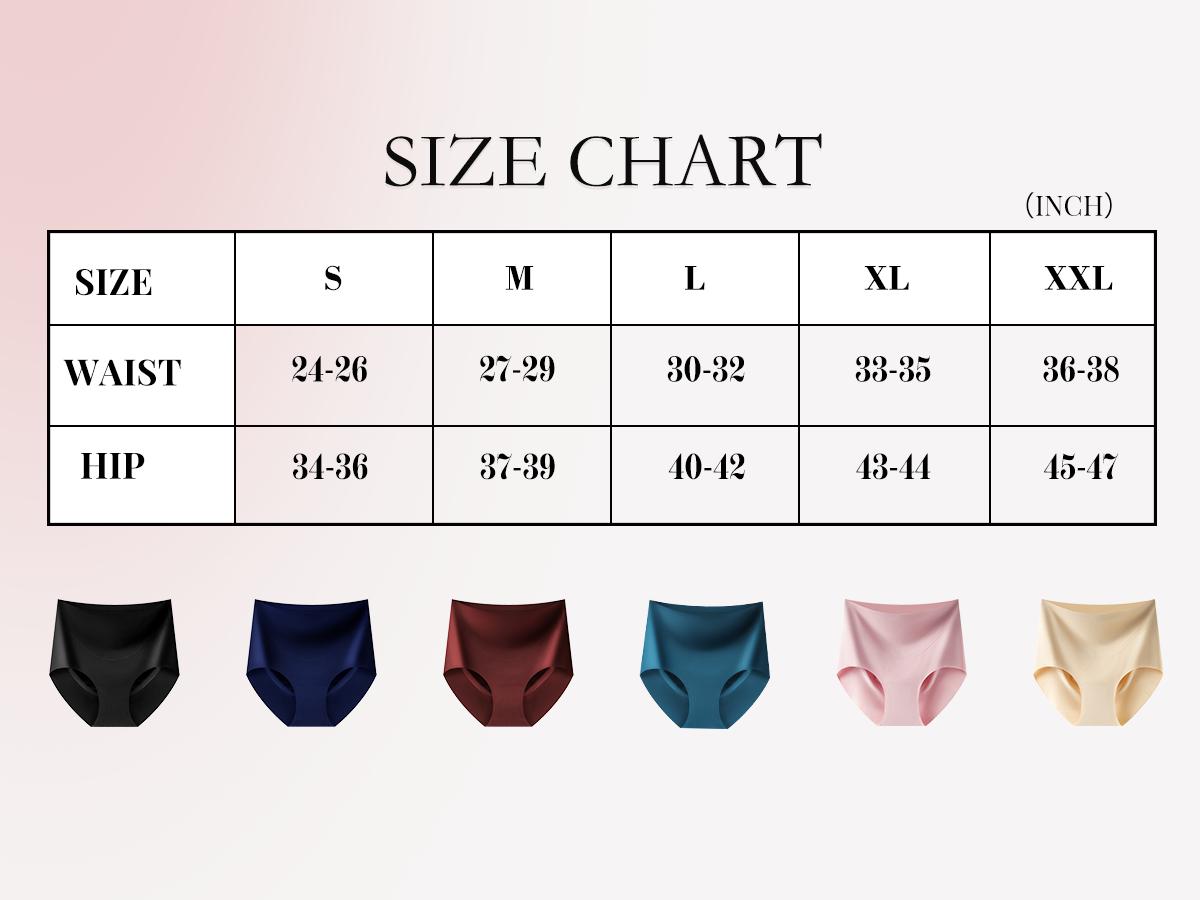 LEVAO Women’s High Waist Seamless Basic Fitted Panties, 6-Pack No Show Hipster Briefs with Full Coverage, Suitable for Dress Wear, Cold Wash Safe, Multi-Size Options
