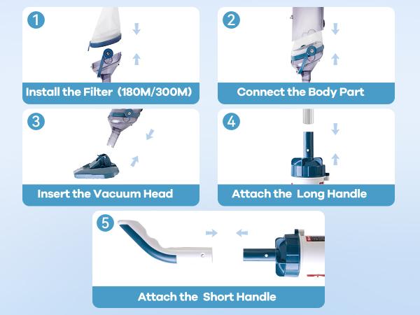 【10-OFF!!!】Ehulk Pro Cordless Pool Vacuum- 18.5 GPM Powerful Suction, 70min Runtime & 13.4" Wide Head, XL Capacity Handheld Rechargeable Pool Cleaner for Inground/Above Ground Pools with Telescopic Pole (Blue) 【10-OFF!!!】Ehulk Pro Cordless Pool Vacuum- 18.5 GPM Powerful Suction, 70min Runtime & 13.4" Wide Head, XL Capacity Handheld Rechargeable Pool Cleaner for Inground/Above Ground Pools with Telescopic Pole (Blue)