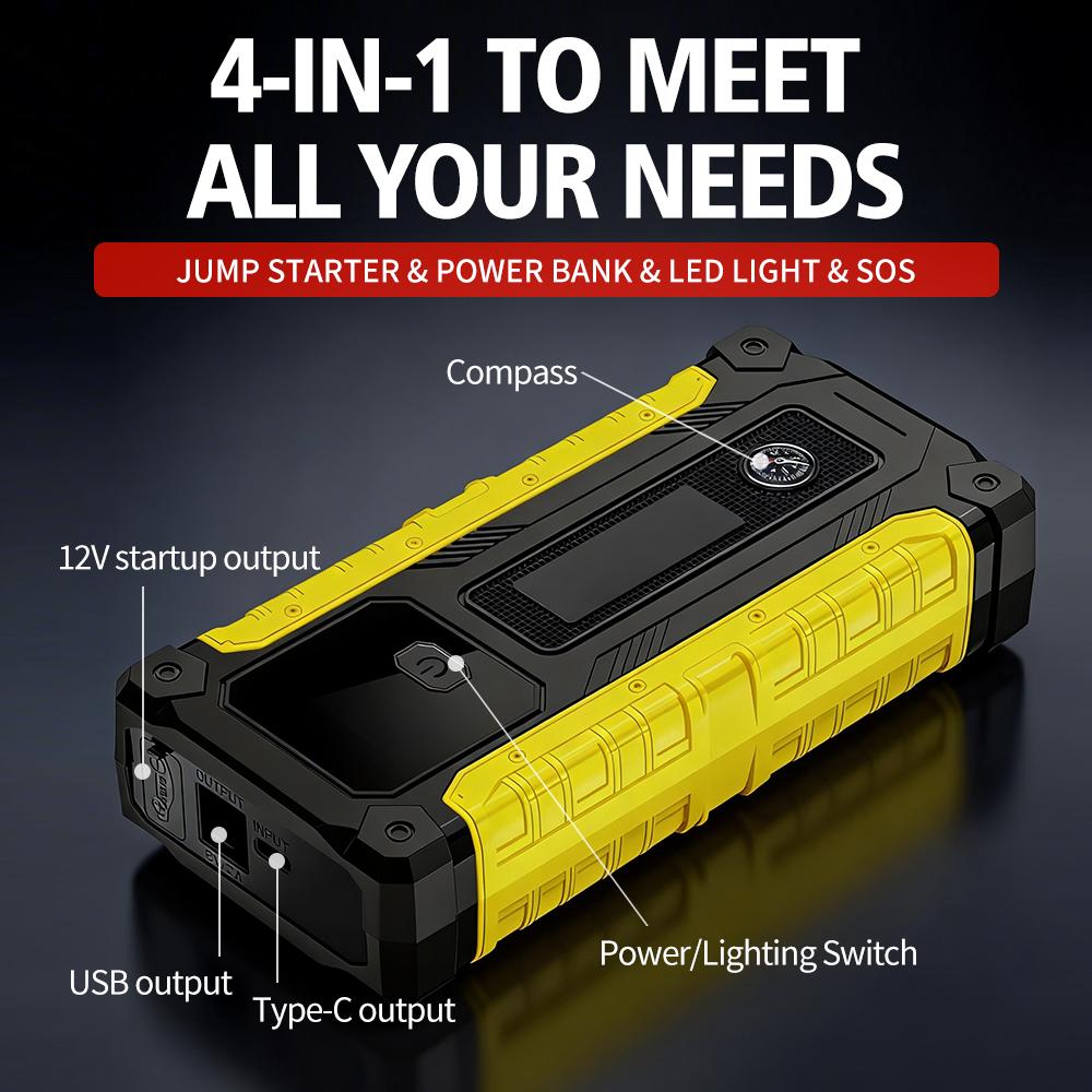 Best for Conversions: "Never Get Stranded Again!  10000mAh Portable Jump Starter—A Must-Have for Every Car Owner! ️"