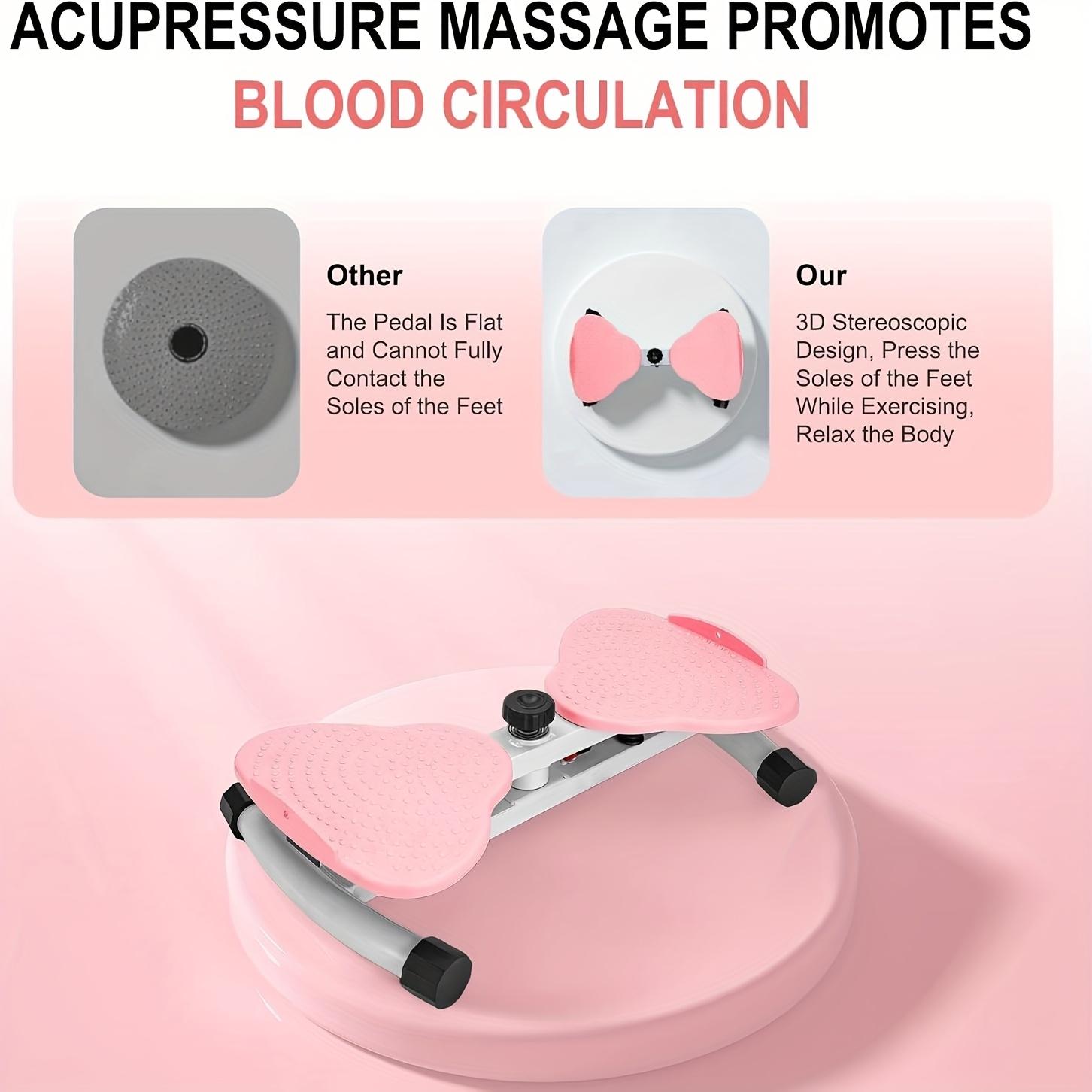 Waist Twister Machine with Resistance Bands, 300 lbs Capacity Noiseless Ab Board for Home Gym, Full Body Workout Equipment for Men & Women, Core Strengthening and Cardio. ab machine exercise twist board Adjustable Stepper Pedal Exerciser