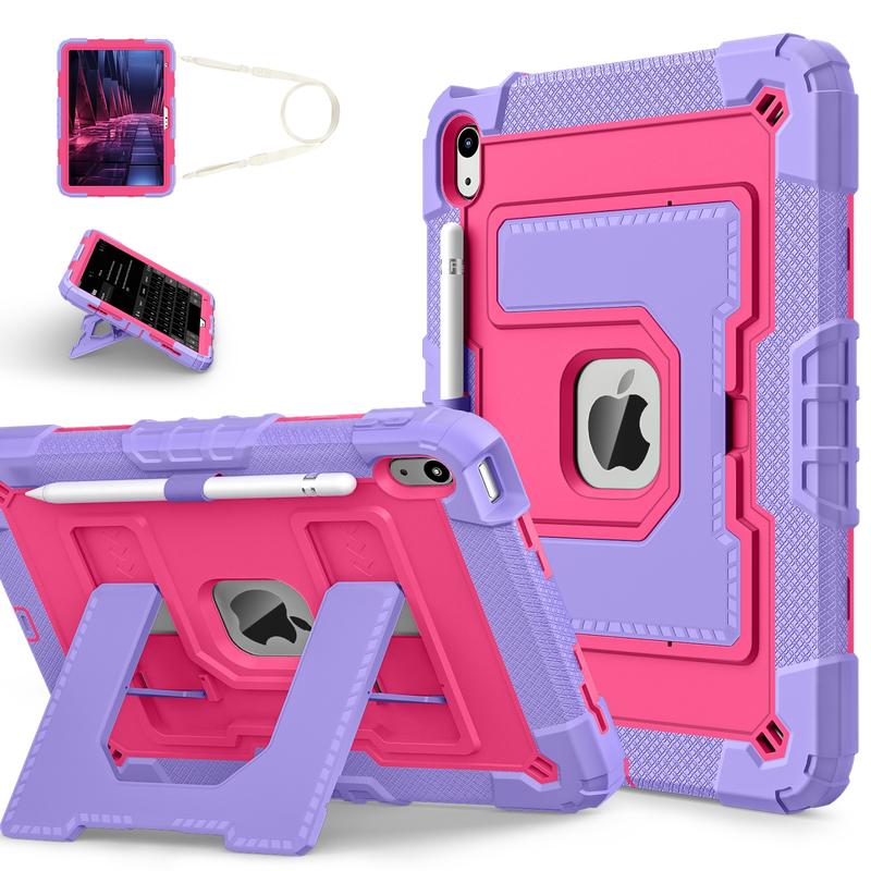 For iPad A16 11th 2025 Case, Tablet Casing, Rugged Shockproof Cover with Handle Stand, Soft Child-Safe Material, Fits 10th and 10.2 9th 8th 7th Tablets