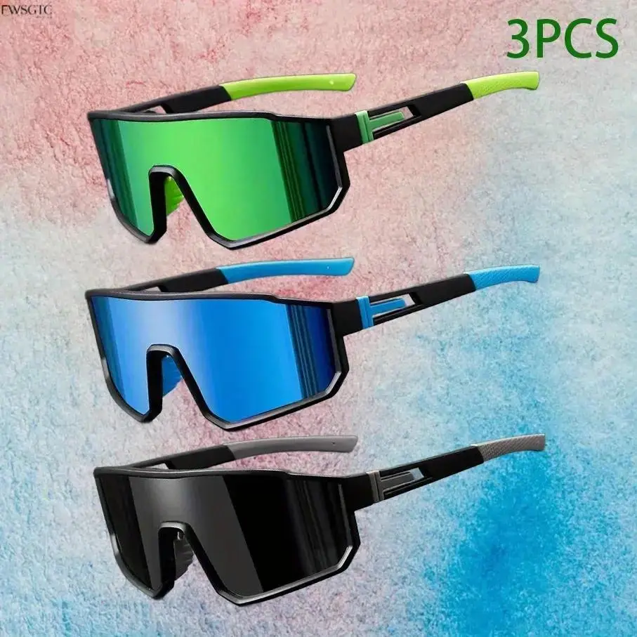 Unisex TR90+PC Safety Goggles With 3 Interchangeable Lenses, Impact Resistant Lightweight Eyewear For Outdoor Sports, Industrial Work Protection And Practical Holiday Gift Selection