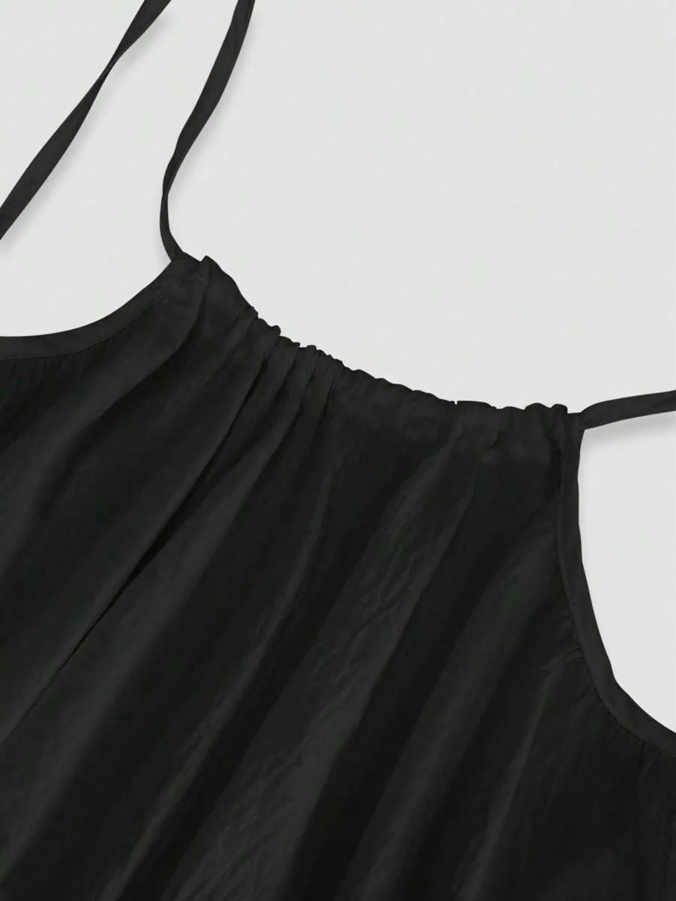 Women's Strapless Casual Dress, Elegant Sleeveless Long Dress for Summer, Ladies Indoor Home Wear, Pure Color Fashionable