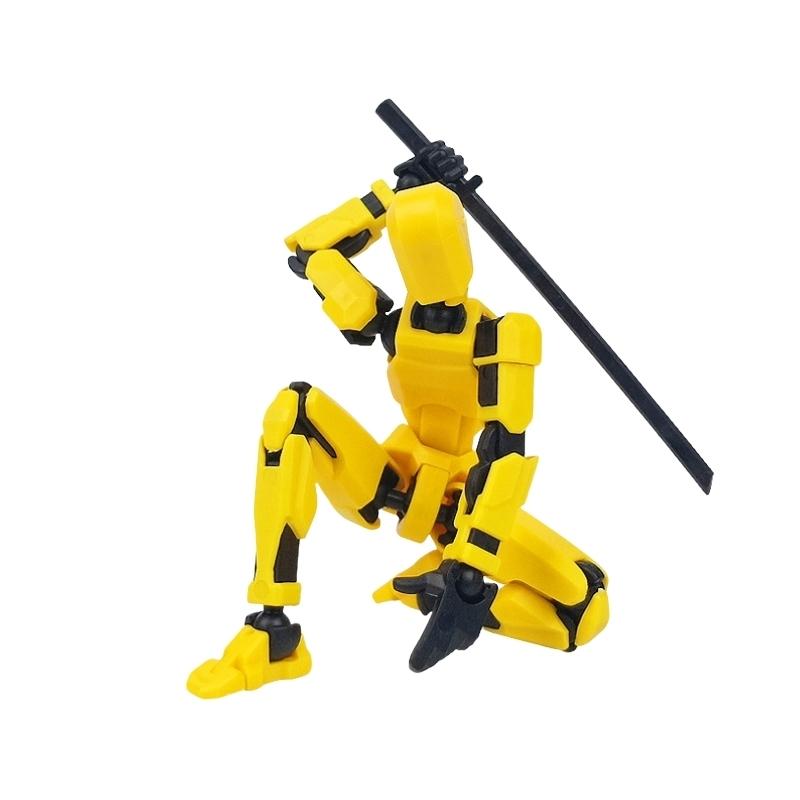 3D Printed Robot Model, Fully Assembled, Multiple Joints, Activity Joint Design, Action Figure, Perfect Desktop Decoration Gift, Easter & Halloween Gifts