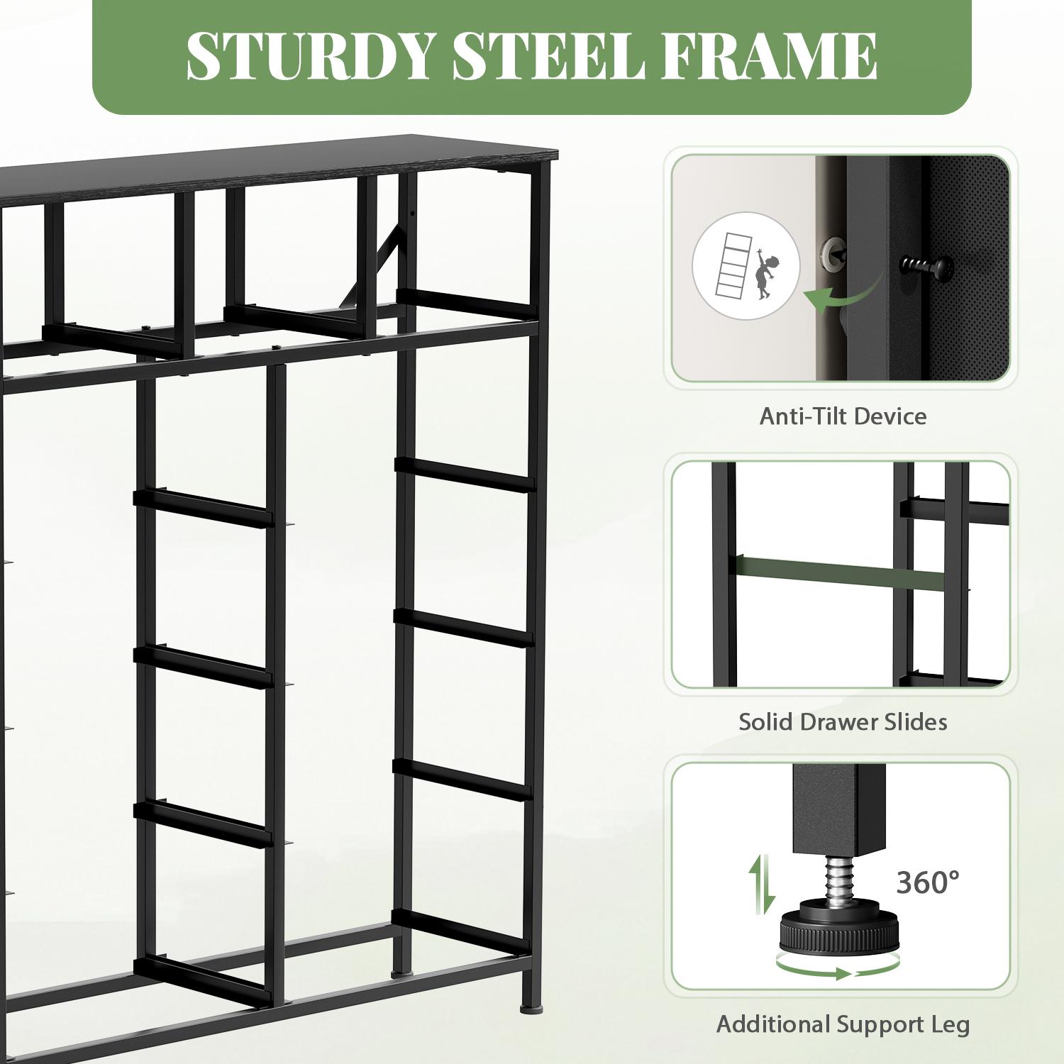 【Prime Day】9 Drawer Dresser for Bedroom, Storage Organizer with 9 Drawers, Chest of Drawers with Fabric Bins, Sturdy Metal Frame, Wood Tabletop for Guest Room, Closet, Entryway, Nursery 【Prime Day】9 Drawer Dresser for Bedroom, Storage Organizer with 9 Drawers, Chest of Drawers with Fabric Bins, Sturdy Metal Frame, Wood Tabletop for Guest Room, Closet, Entryway, Nursery