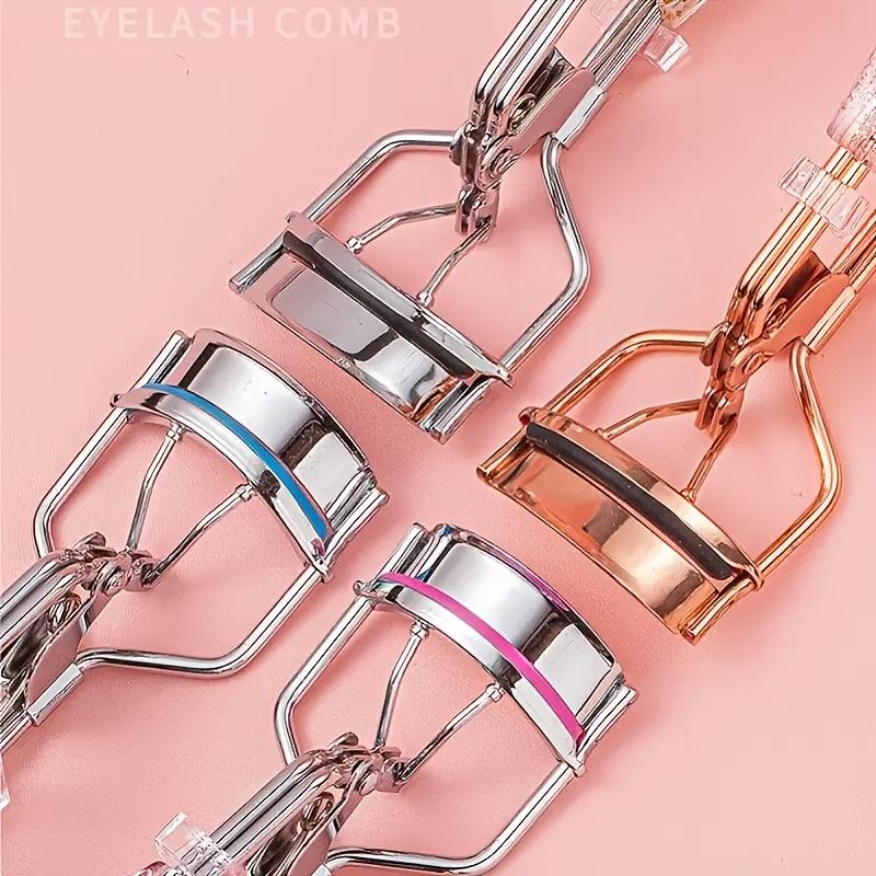 [Sparkling Eyelash Curler] Quick Curl Eyelash Curler With Sparkling Crystals - Beauty Makeup Supplies - Suitable For Powder Room Gifts, Friends And Makeup Beginners + 2 Replacement Strips