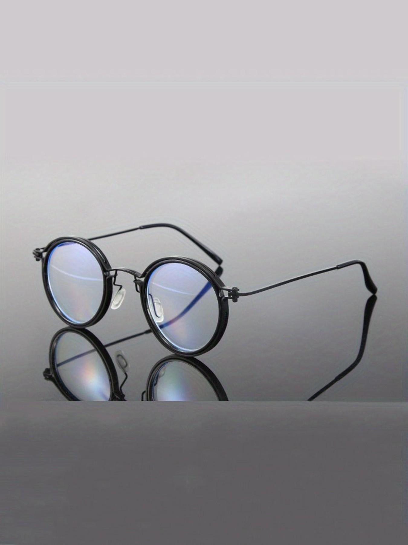 Round-frame Metal Reading Glasses, Classic Round Metal Frame.: +1.00 to +4.00 Dioptres. Anti-glare. Computer Glasses. Suitable for Reading and Screen Use. High-definition Lenses