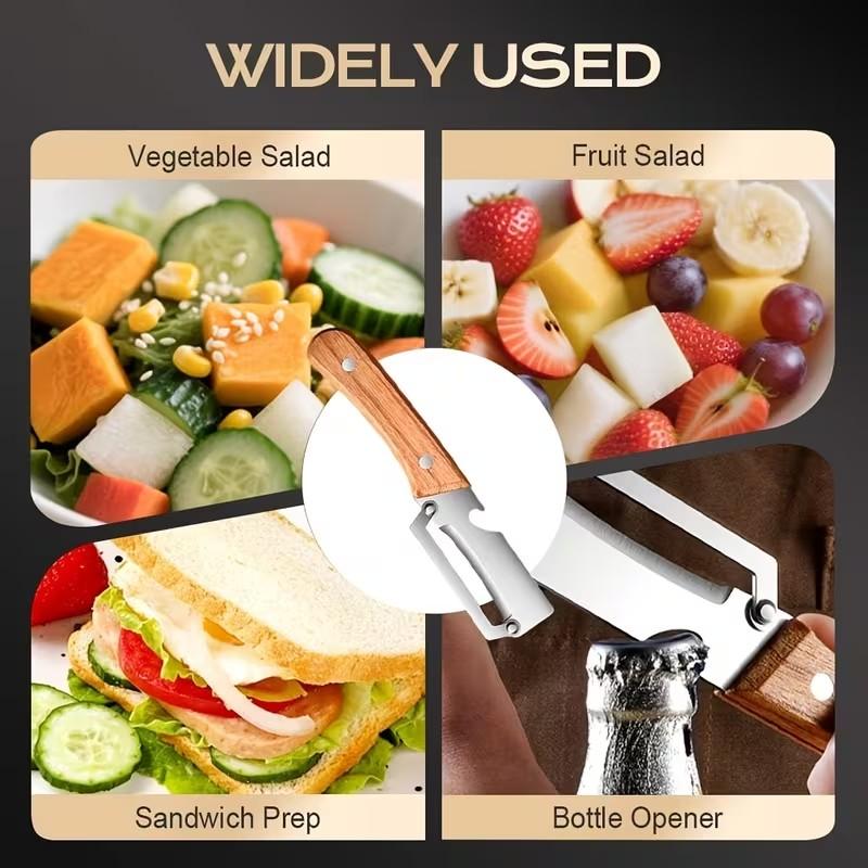Multi-Functional Peeler Knife for Kitchen, Potato Scraper, Home Use Vegetable Peelers, Asparagus Sugar Cane Cutter, Essential Cooking Tool