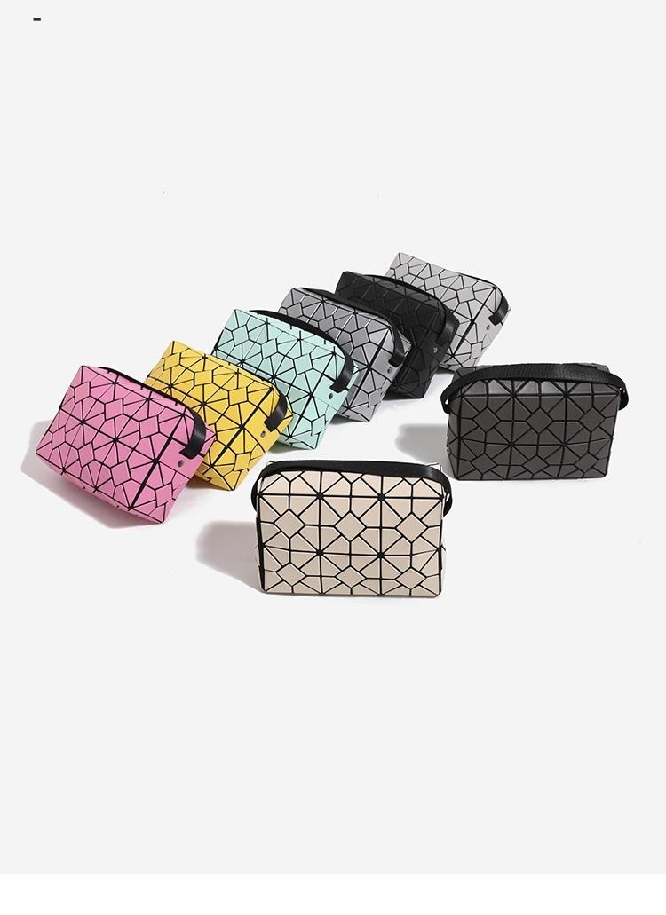 New Summer Autumn Trendy Unique Design Geometric Rhombus Cupid Small Square Bag, Versatile Single Shoulder Crossbody Underarm Bag