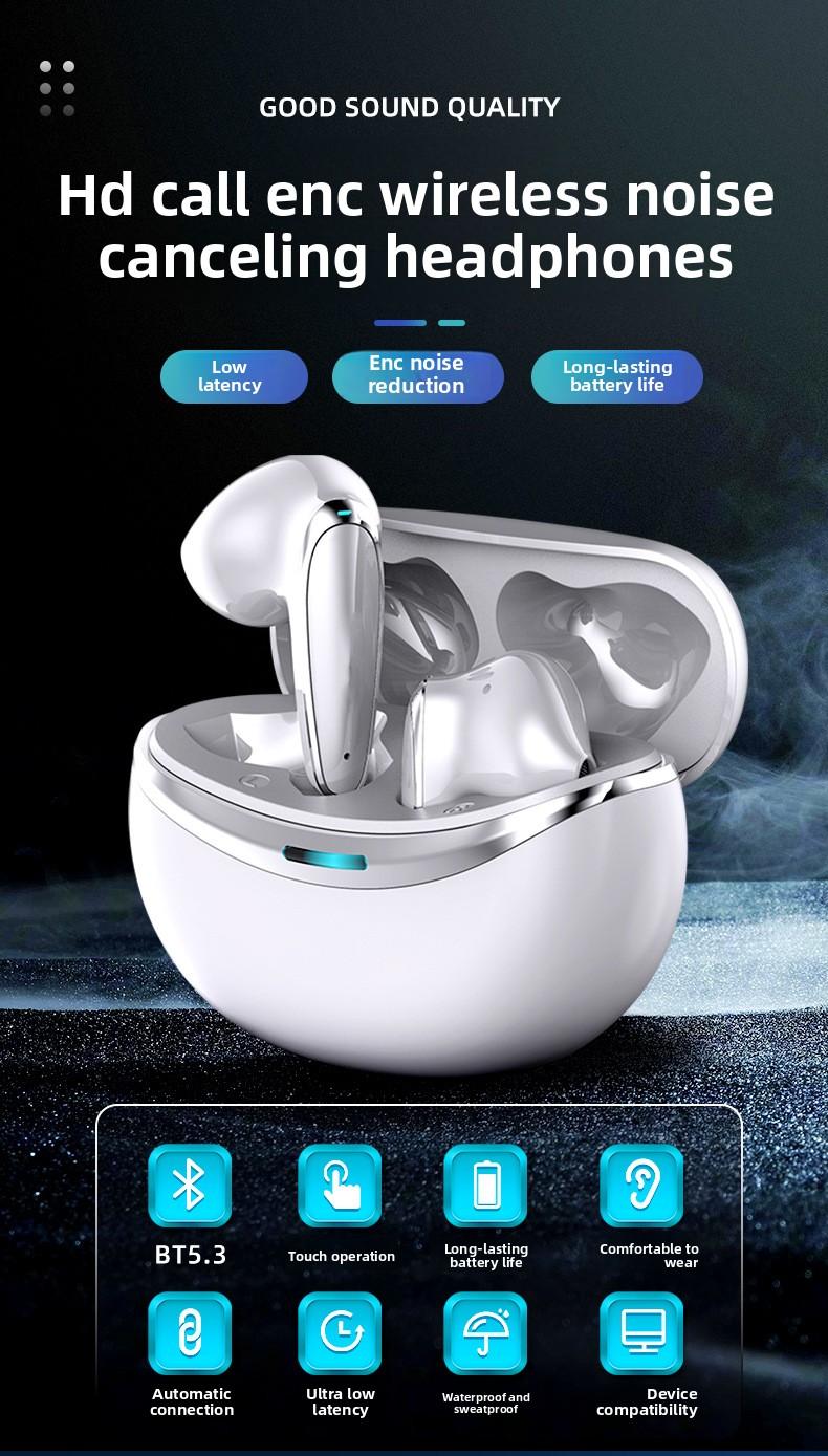 Smart waterproof noise reduction in-ear stereo wireless link simple and fashionable bluetooth headset Deep Bass Earbuds galaxy buds