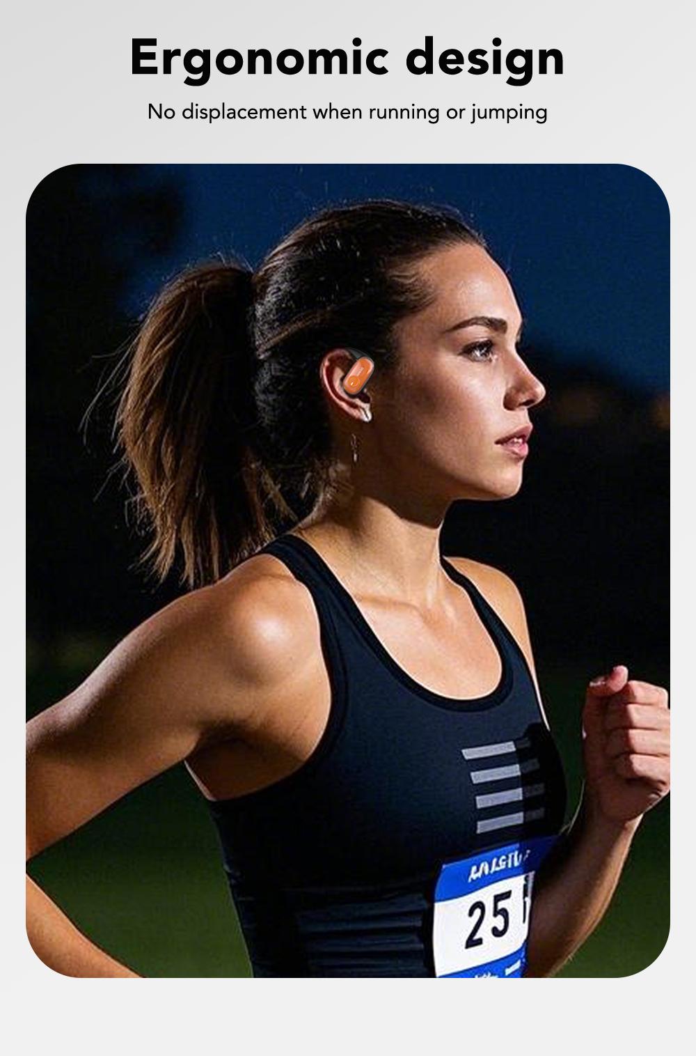 MINISO MS185 OWS Open Ear Wireless Bluetooth Earbuds Quicksand Luminous Headphones HIFI Sound Quality Sports Headphones IPX5 Waterproof With microphone