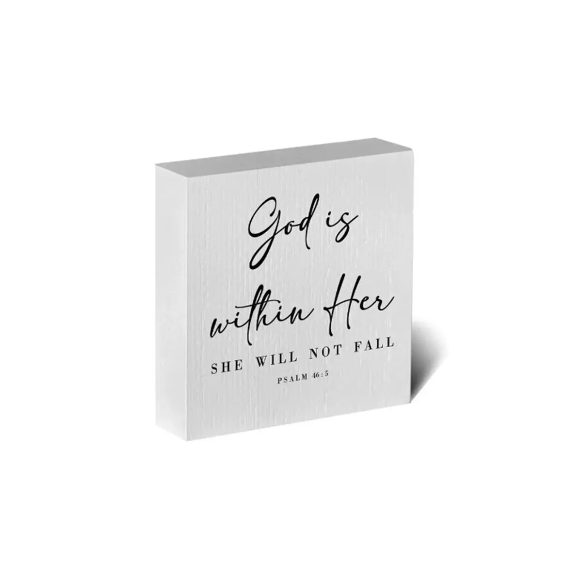 God Is Within Her, She Will Not Fall Lettering PVC Desktop Ornament, Inspirational Christian Gifts, Home Decor Accessories, Home Decor Products, Home Office Decoration, Room Decorations, Desk Decorations, Signs