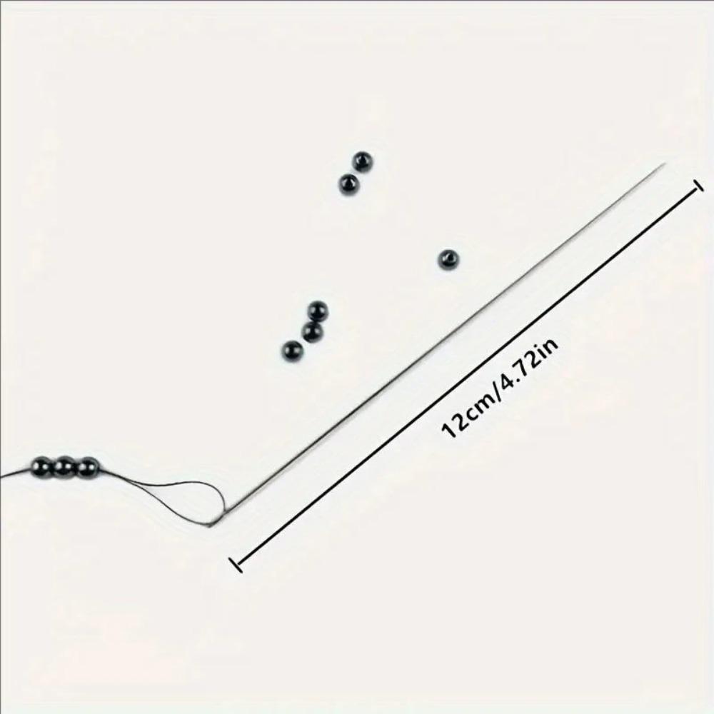 Stainless Steel Beading Needles for Jewelry Making, DIY Craft Sewing Kit with Large Eye, Durable Rustproof Design for Fine or Thick Threads, Multi-Purpose Handcraft Bead Stringing Needle Set