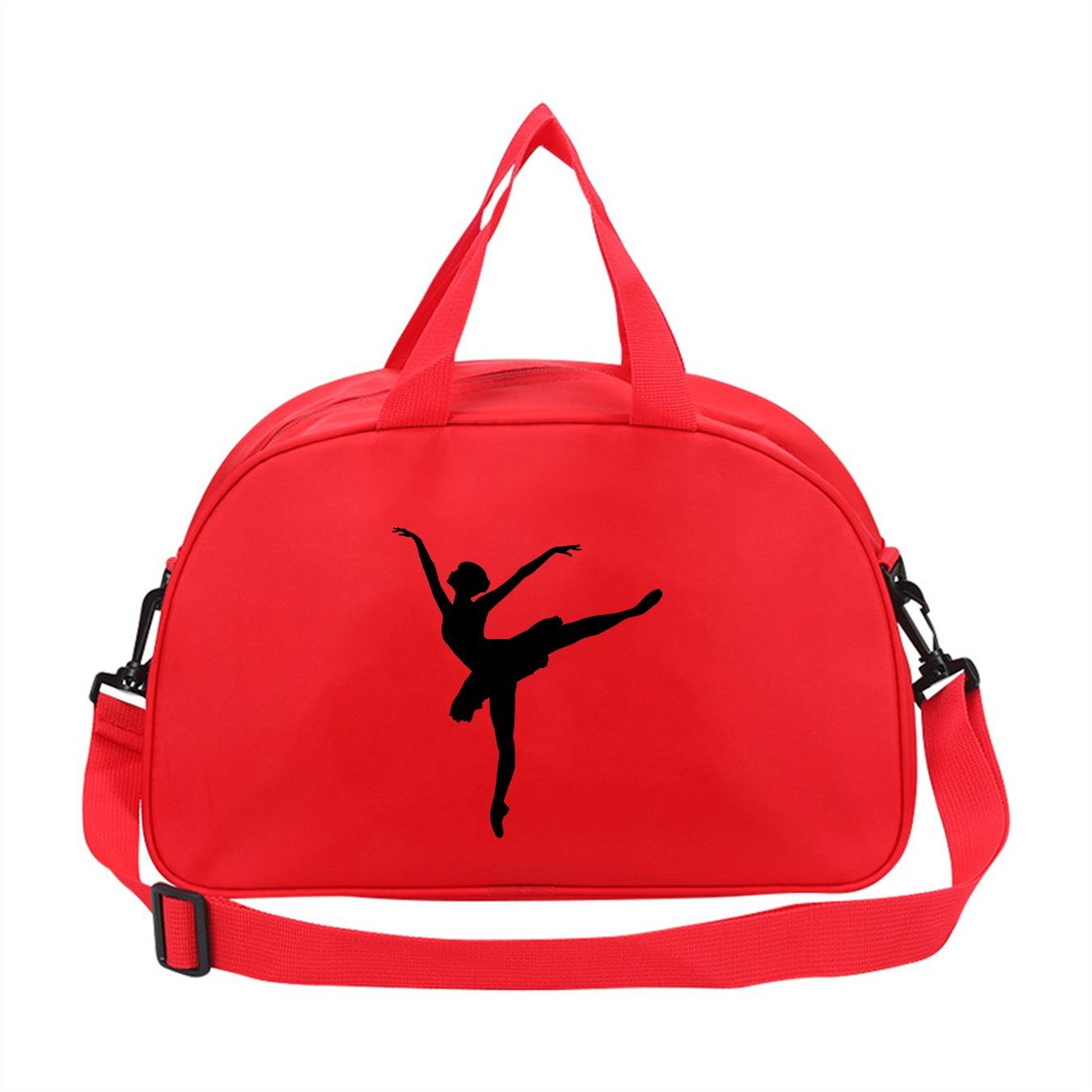 Dance Print Waterproof Dance Bag, Large Capacity Ballet Practice Bag, Shoulder Crossbody Bag, Yoga Fitness Bag, All Seasons