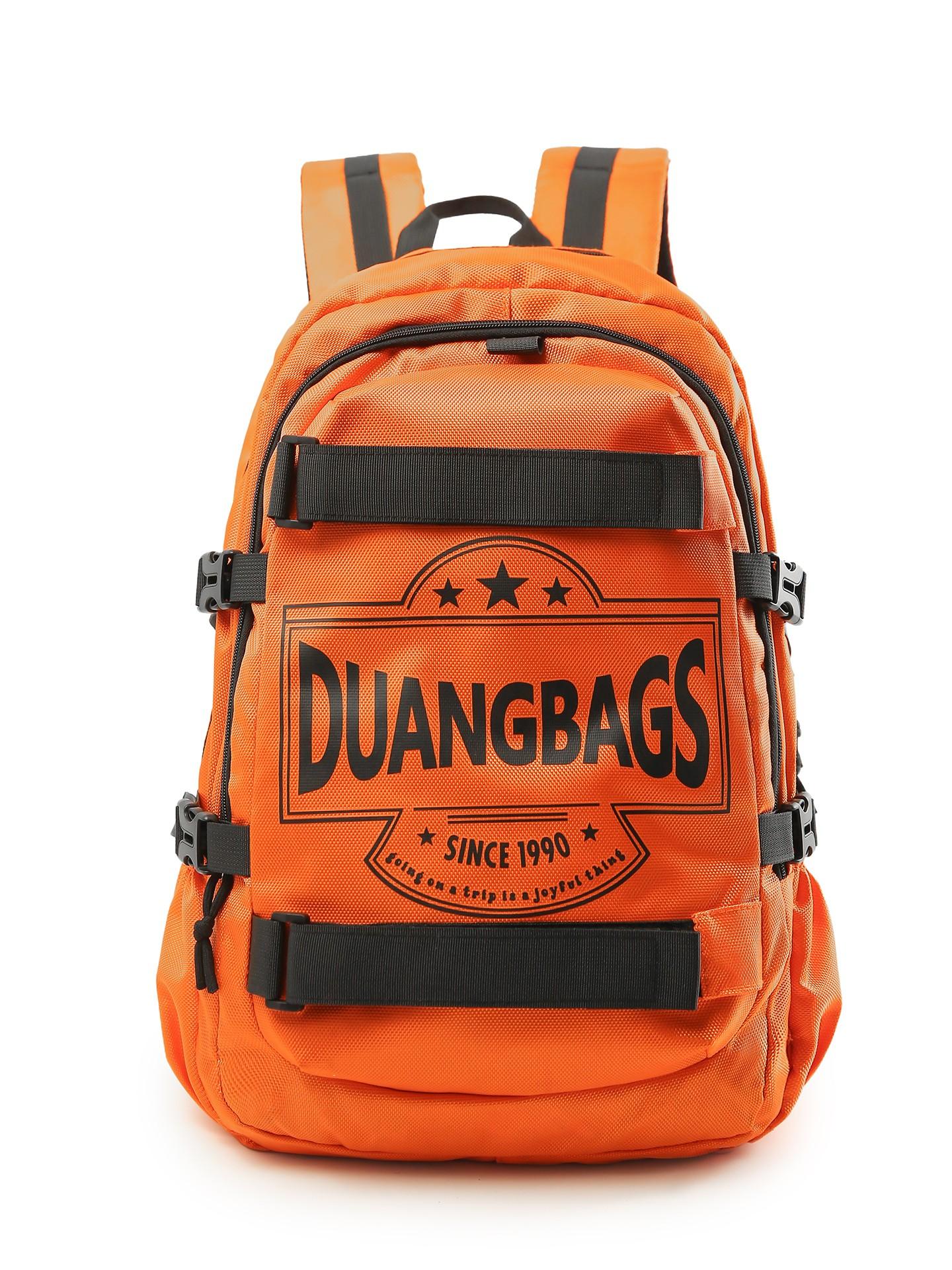 A must-have backpack for street fashion! Durable Backpack, Made of waterproof nylon, featuring a multi-pocket design and straps to secure a skateboard | Stylish Daypack, Perfect for school, commuting, skateboarding and outdoor sports!