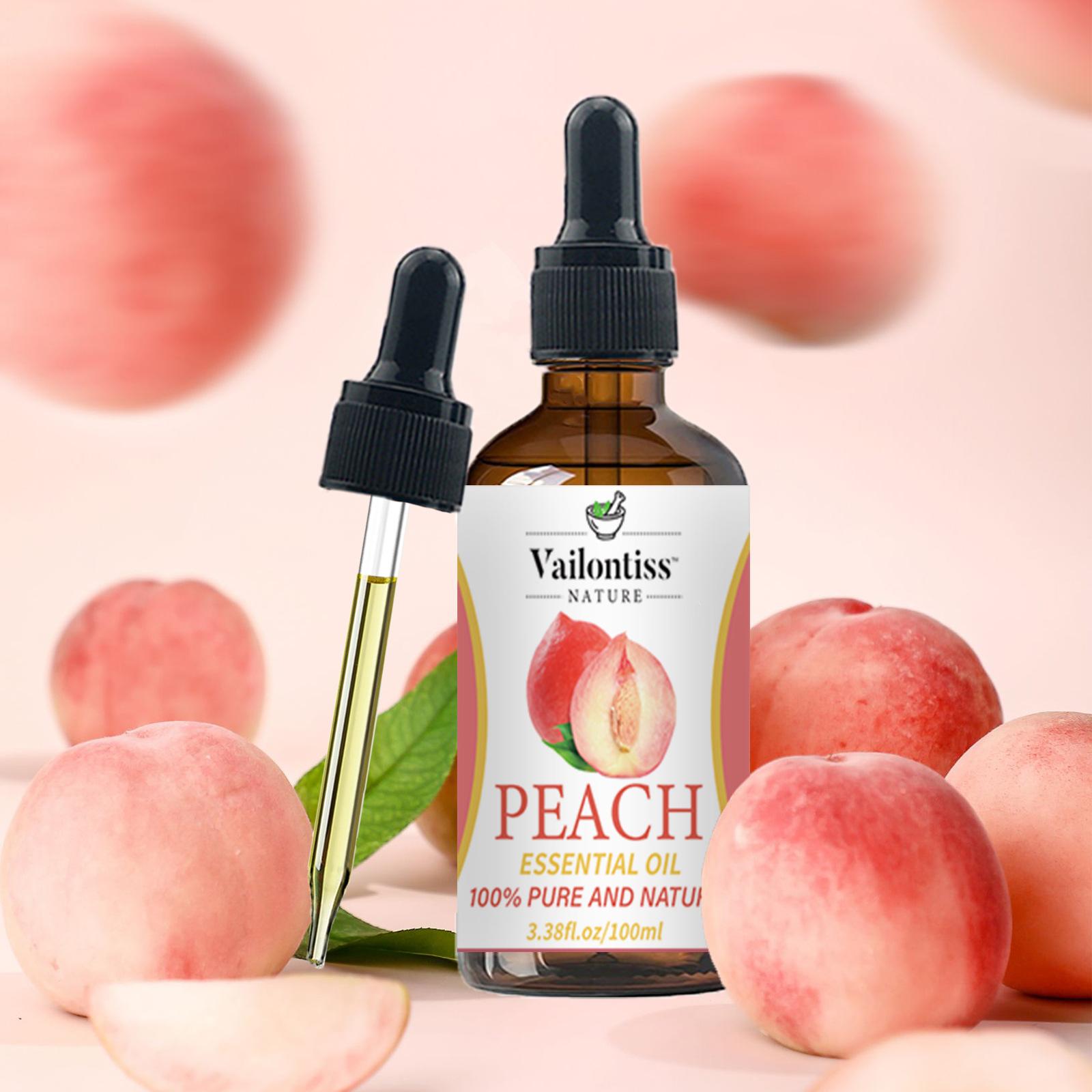 Peach Essential Oil Humidifier Air Freshener 100ML, Plant Extracted, Relieves Fatigue, Improves Air Quality, Suitable for Bathroom, Living Room, Bedroom