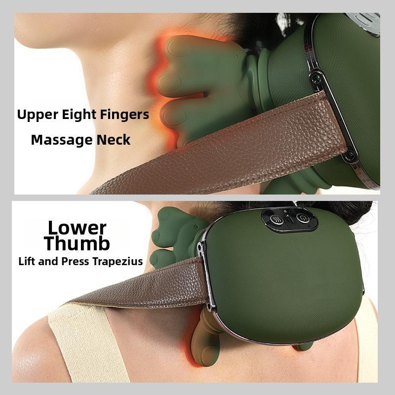 SUNDAY MIRTH Bionic hand heating massage device, used for deep tissue pain relief, wireless portable electric finger pressure 4D kneading massage, designed to simulate the human hand, suitable for neck/shoulder/hand/leg massage, ideal item for home massag