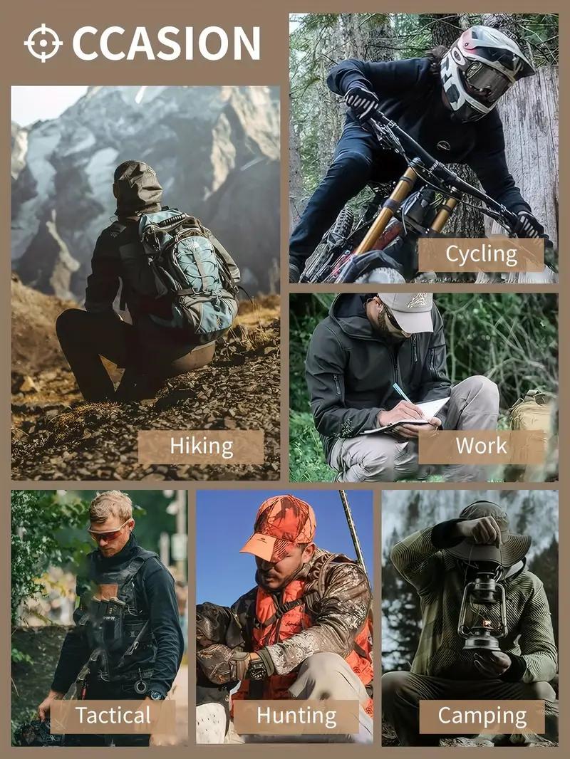 4-Pack Men's Outdoor Pants for Training, Hiking, Camping and Fishing. Men's tactical work trousers made of new 230g/m² fabric, designed with multiple zippered pockets, wear-resistant and durable. Ideal for spring and autumn.