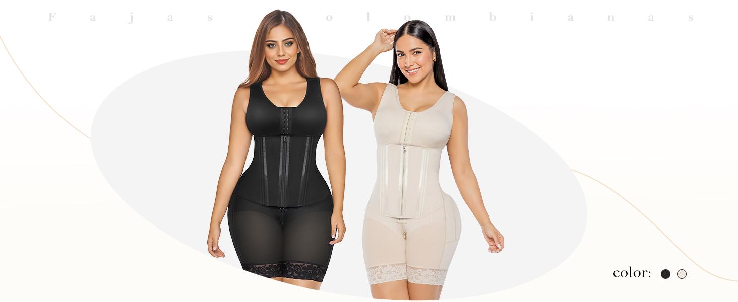 YIANNA Overbust Fajas Colombianas Moldeadoras Shapewear for Women Tummy Control Body Shaper Girdles Waist snatched Garment SpringStatements