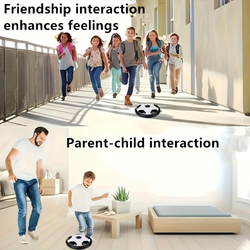 Floating Soccer Ball with LED Light for Indoor and Outdoor Fun, Interactive Gift for Kids, Requires 3 Aa Batteries, Lightweight Design