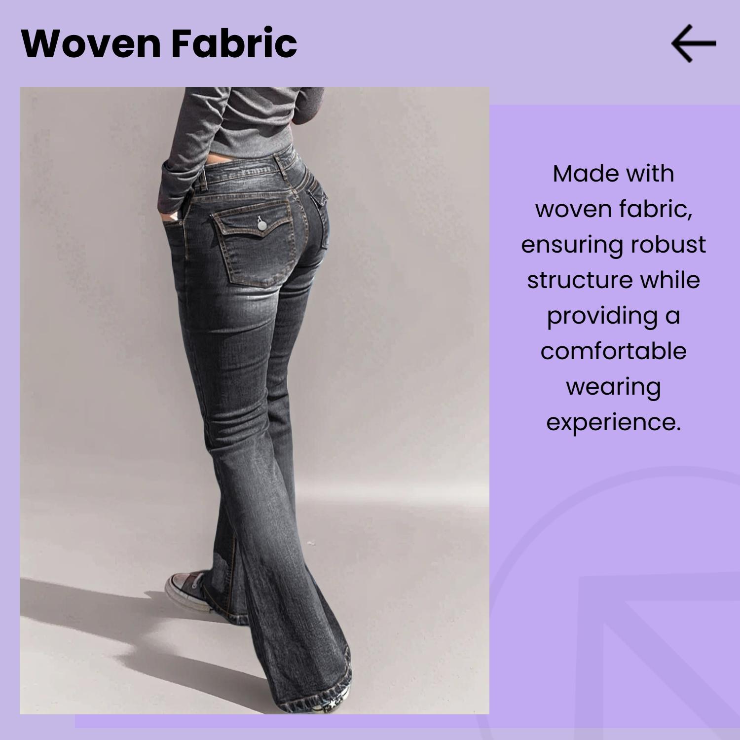 GILIPUR Y2K Women's Mid-Stretch Flared Vintage Wash Jeans,Women's Vintage Mid-Low Waist Waisted Flare Jeans,Starched Jeans Girls,90s Outfits,Mom Jeans,Fit Jeans,Cute Bell-Bottomed,Denim Trousers For All Seasons And All Occasions,T-Chic