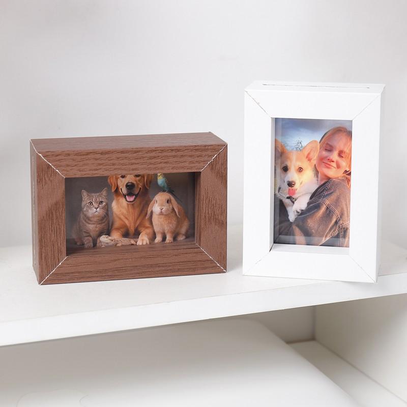Vintage Style 3 Inch Photo Frame, Mini Decorative Frame for Living Room Bedroom, Holds 2 Photos, Ideal Gift for Birthdays Holidays