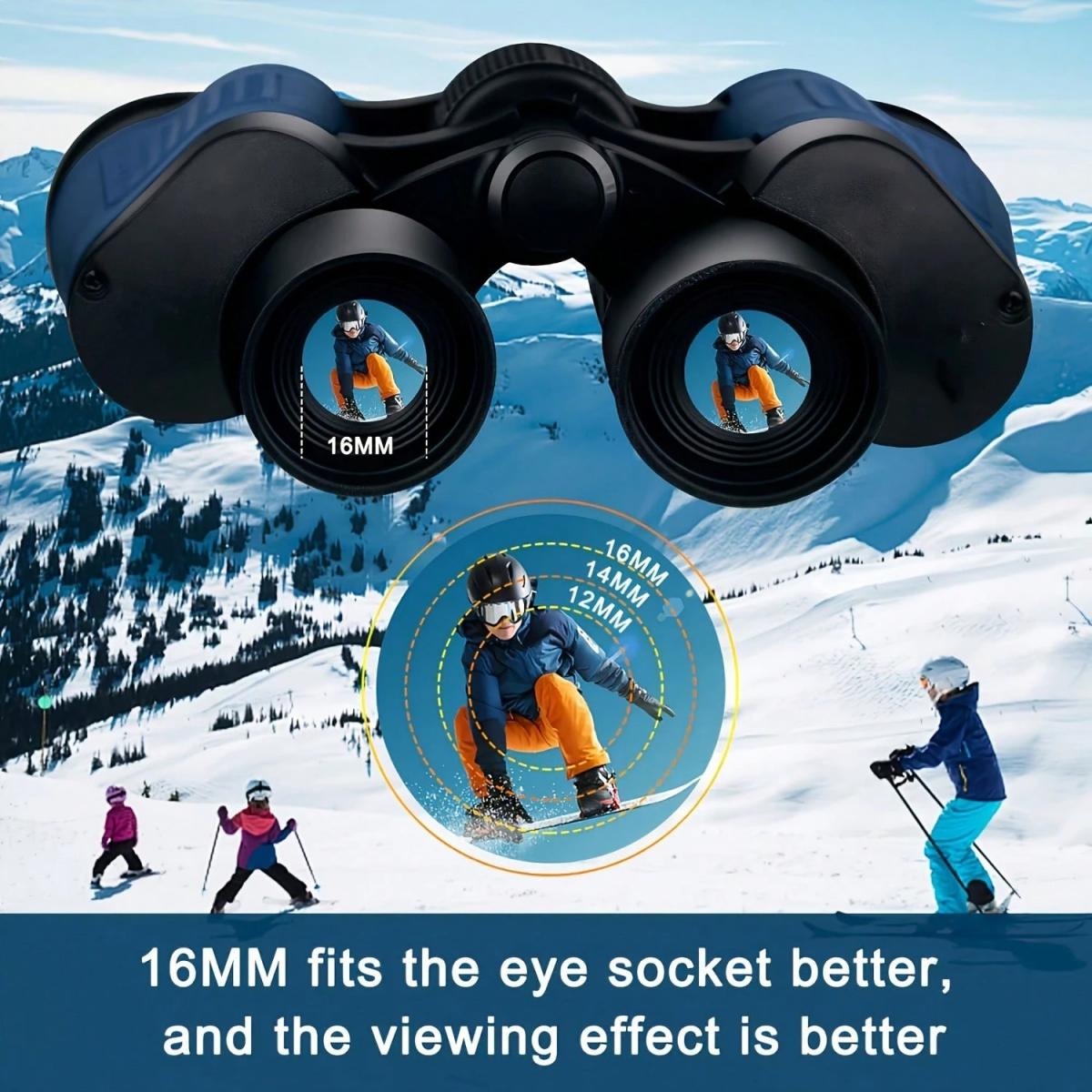 1PC High-Powered Binoculars with 60x60 Magnification, Night Vision, High-Power Lens and Coordinate System