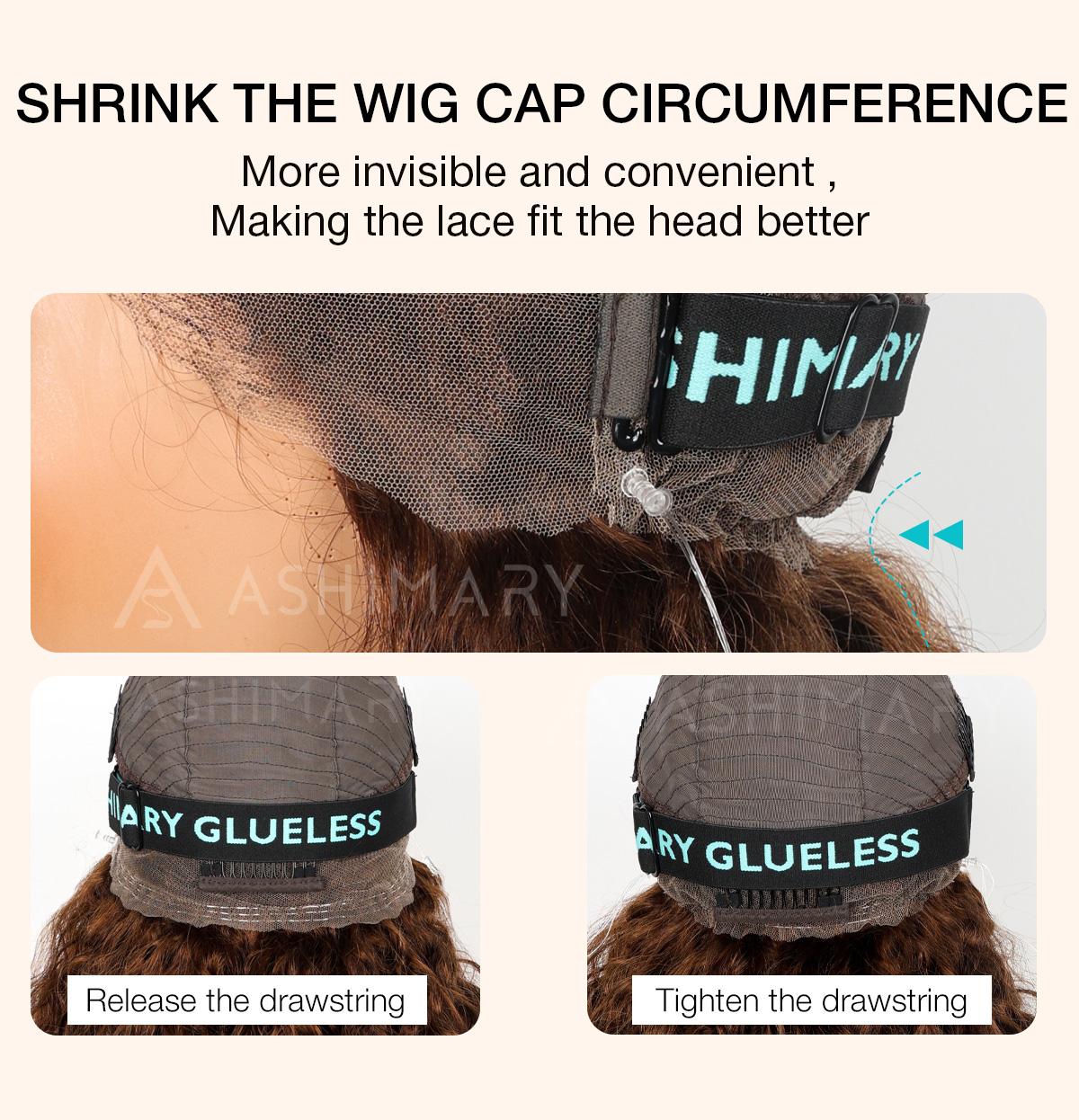 【 Chocolate is Always on 】Chocolate Brown Water Wave Invisi Strap Snug Fit 360 Melting Lace Frontal Bleached Knots Glueless Lace Wig