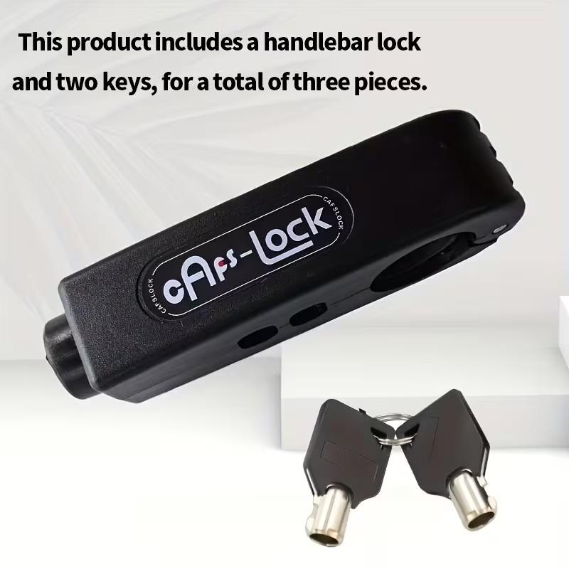 2-Key Anti-Theft Handle Lock Set, Motorcycle Password Lock, Abs Fuel Lock, Keyless System, Fits Motorcycles, Atv, Scooters, Easy Install