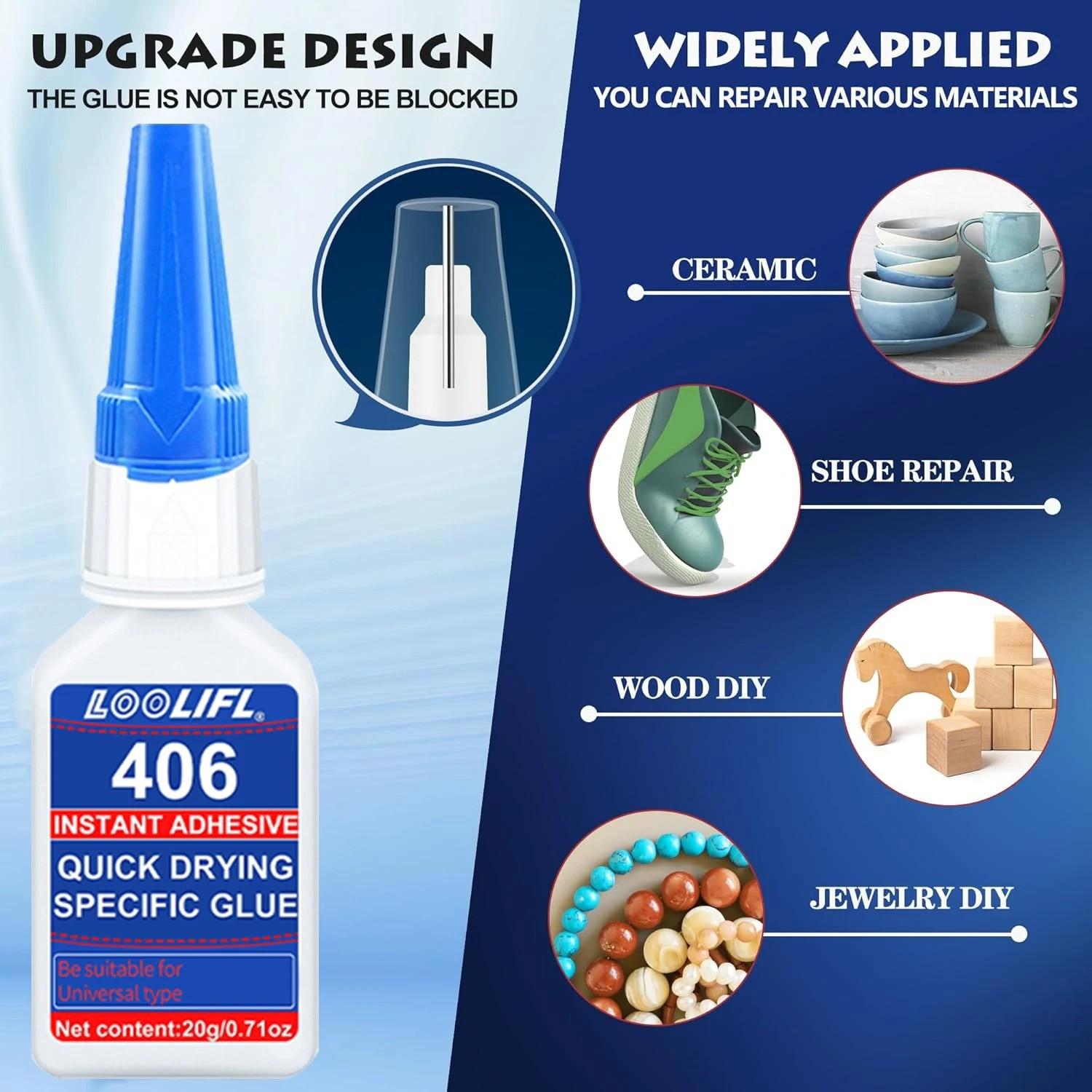 Industrial Strength Gel Adhesive, Easy Repair for Shoes, Wood, Plastic, Ceramics, Durable Bonding Solution, Perfect for DIY Projects