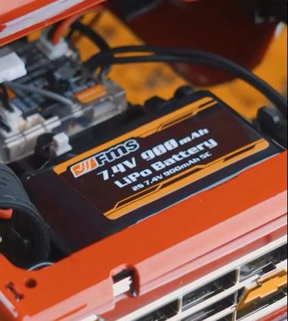 FMS 1/18 RC Crawler FCX18 Chevy K10 RC Truck RTR RC Car Model Car 8km/h 4WD 900mAh Hobby RC Cars Remote Control Car with LED Lights Vehicle 4-Ch 2.4GHz Transmitter