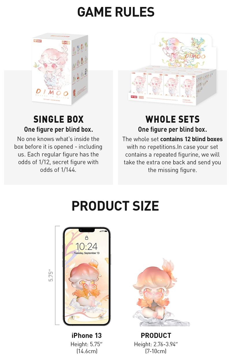 POP MART DIMOO Shapes in Nature Series Figures