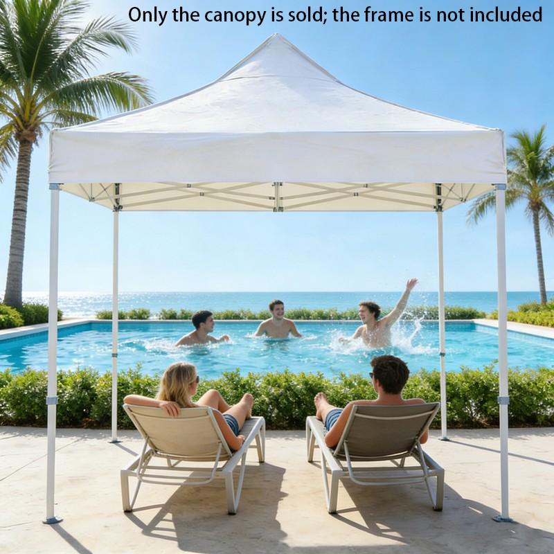 Outdoor Square Umbrella Fabric Replacement Top, UV Protection, Durable Oxford Material, 300x300cm, 4 Colors, for Parties, Camping, Garden