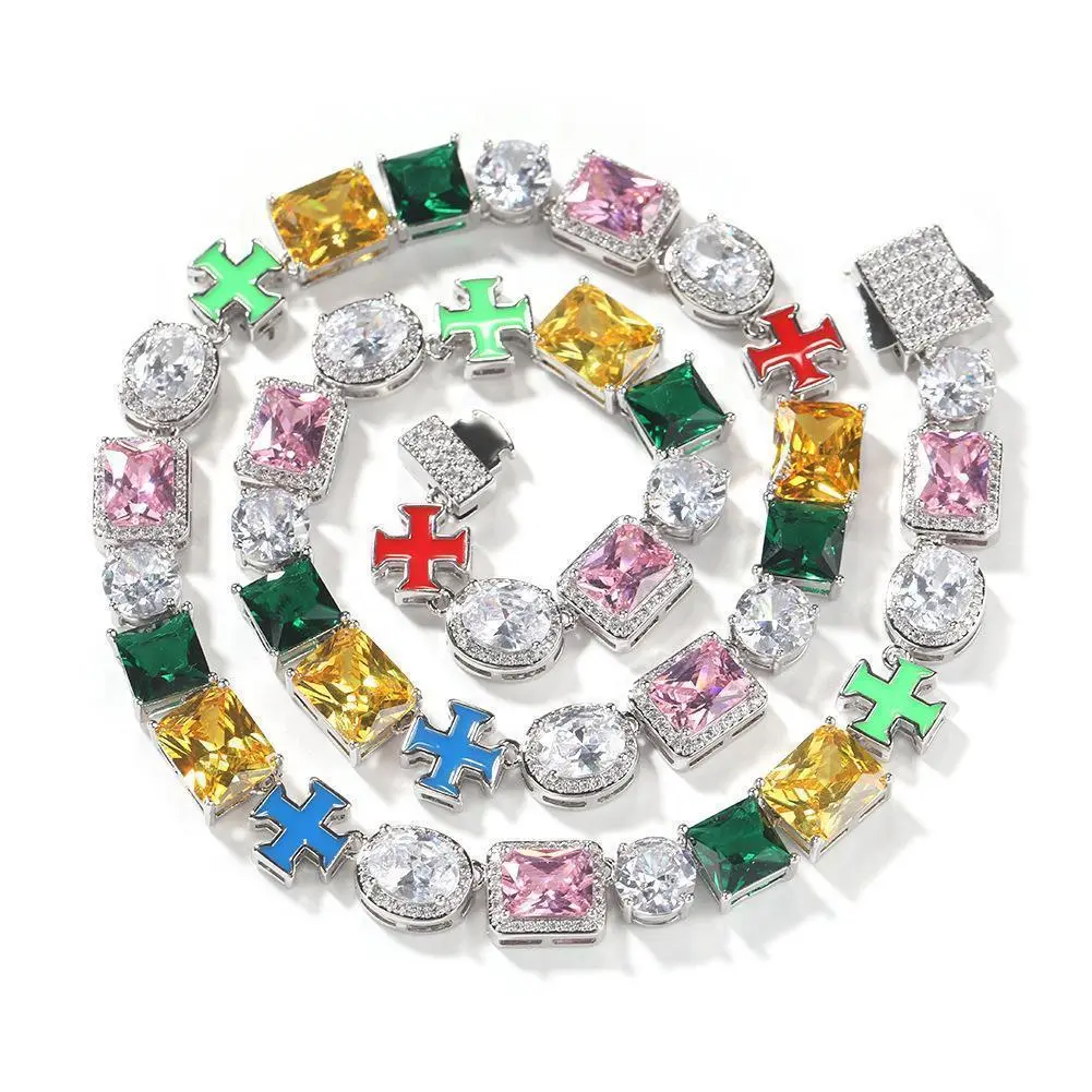 18K Gold Vacuum Plated Copper with 5A+ Sri Lanka Colorful Zircon Dopamine Bracelet Miami Italy Mexico & Micro Inspired for Women & Men Luxury Jewelry,Daily Wear,Casual Fashion,Gift Idea,,Classic,Hip Hop,Simple,Sporty Style, Elegant Jewelry Bracelet, Men's