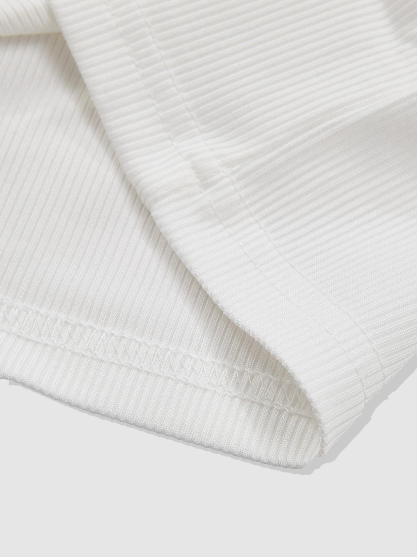 tiktokshopspringglowup Women's oversized ribbed T-shirt, breathable and elastic loose summer top, comfortable daily street wear basic T-shirt