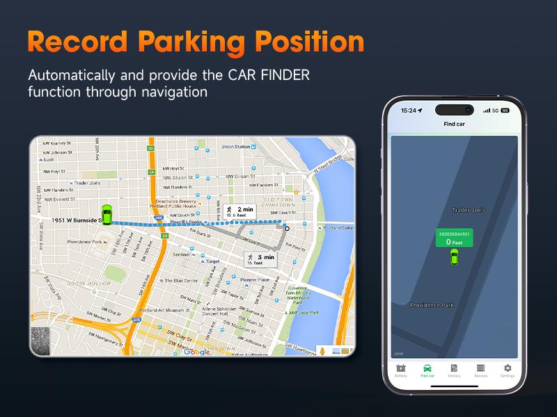 ANCEL BM300 Pro 6V 12V 24V Battery Monitor - Bluetooth 5.3 Battery Monitor with Charging, Cranking System Test & Alarm - IP67 Waterproof Voltmeter for Trucks, Cars, Motorcycles, Boats