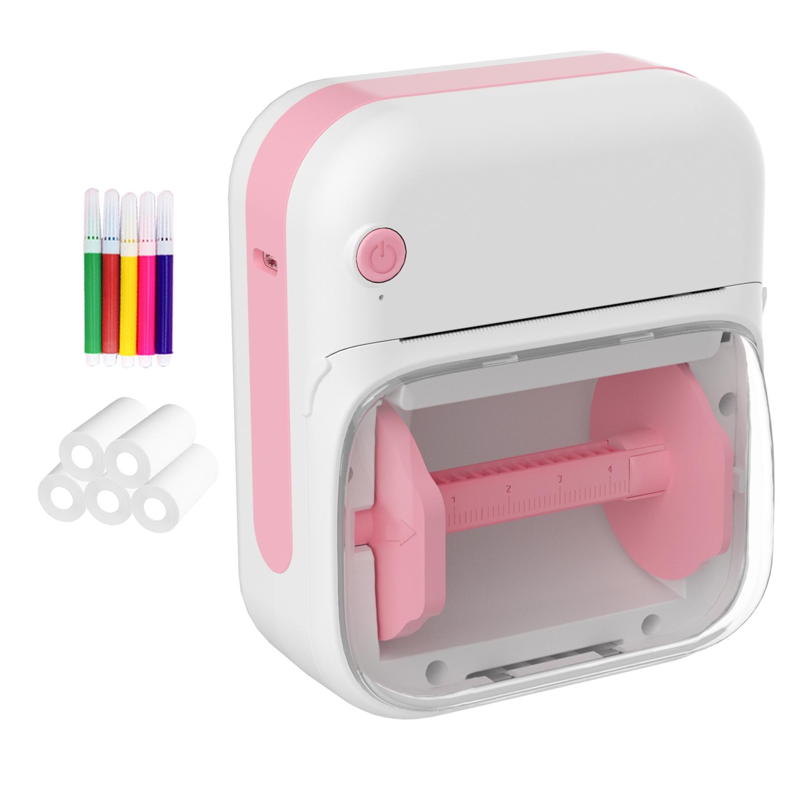 Mini Bluetooth Printer - Portable Thermal Printer for Diary/DIY Scrapbooking/Travel/Notes/Lists/Labels/Memos, Receipt Printer Ideal for Children's Christmas Birthday Gifts, Halloween and Thanksgiving Presents